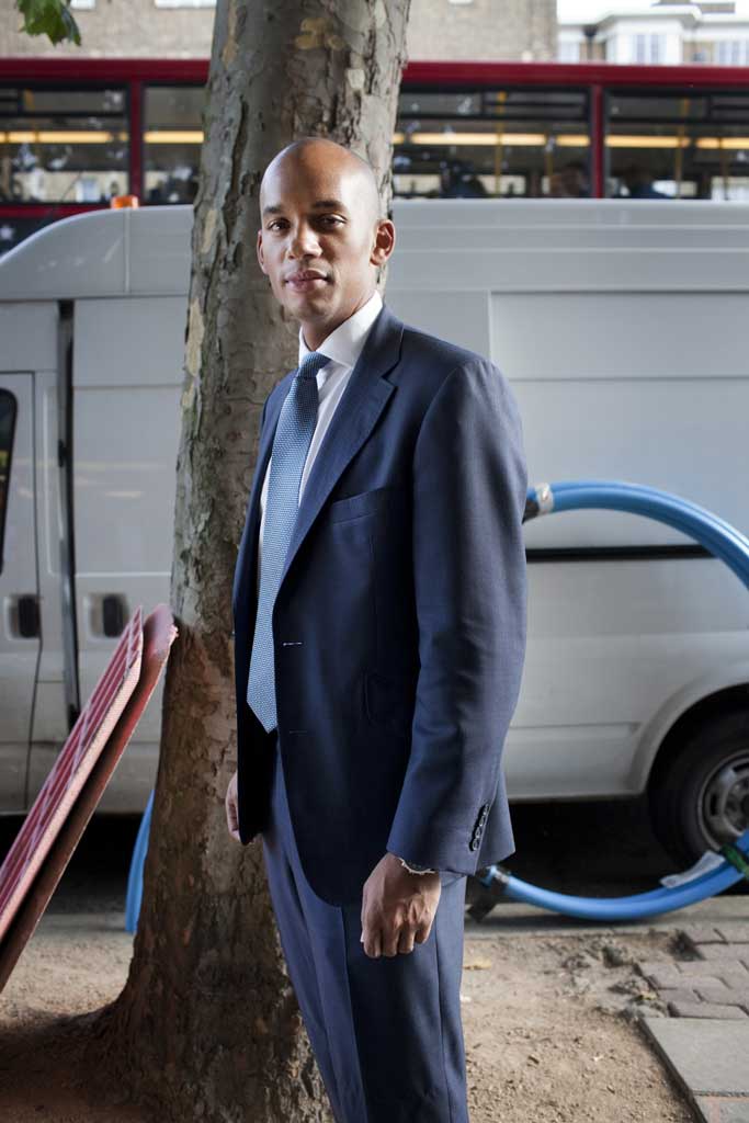 Rising political star: Chuka Umunna MP, photographed in his Streatham constituency last month