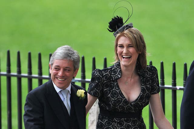 John Bercow said it would be wrong for him to 'try to browbeat' his wife Sally