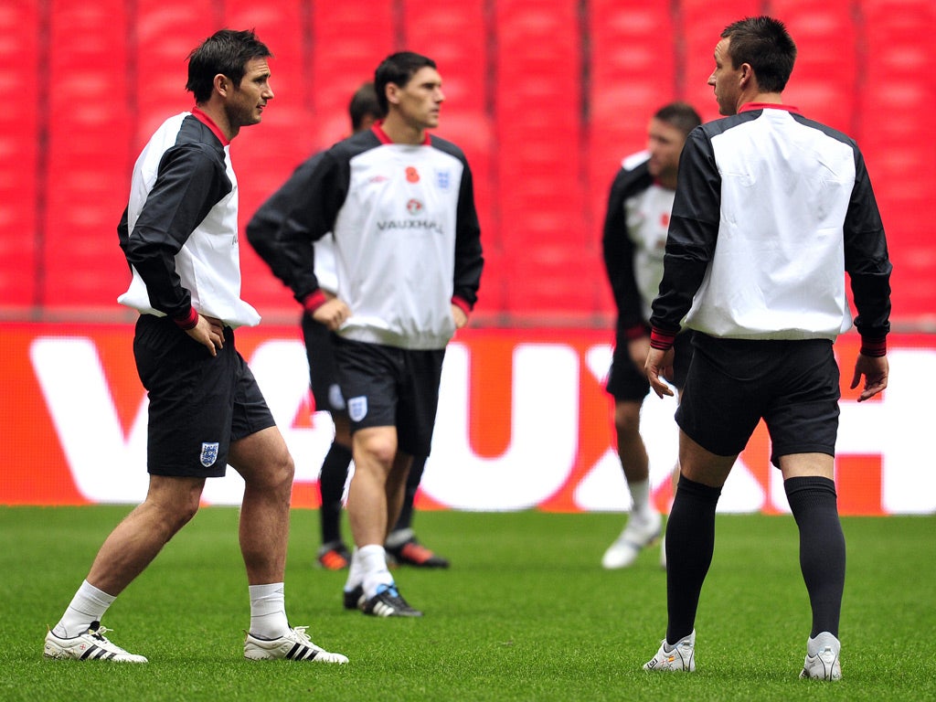 Frank Lampard will lead out England for the second time