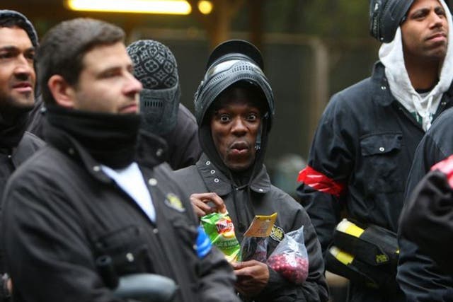 Shaun Wright-Phillips (centre) isn't taking it seriously enough as he combines his bag of 'bullets' with a bag of crisps