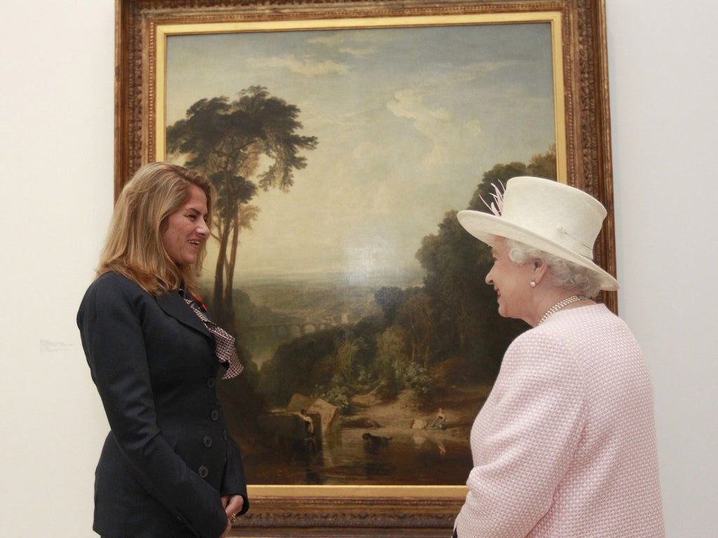 Tracey Emin and the Queen admire Turner's Crossing the Brook in Margate