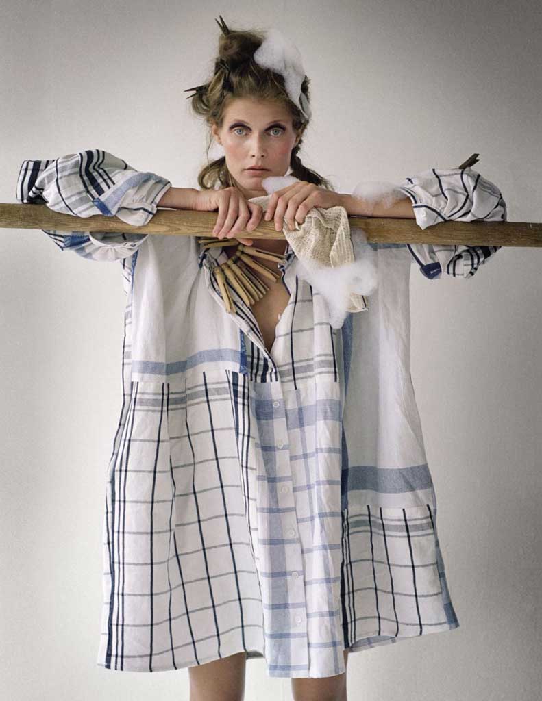 Autumn 2009: 'We made this dress out of Ikea tea towels for a Tim Walker shoot for British Vogue'