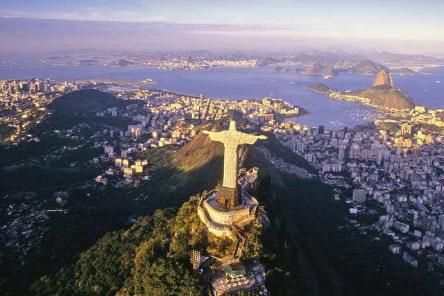The iconic Christ the Redeemer overlooking the city