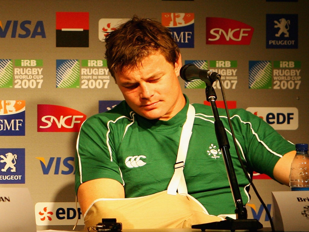 Brian O’Driscoll has battled severe injury for some years, while starring for Leinster and Ireland