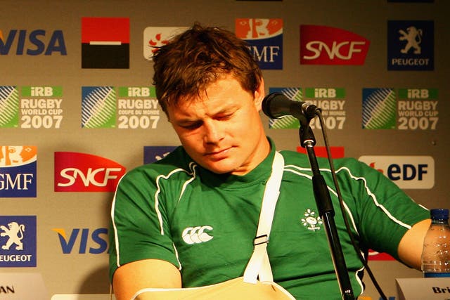Brian O’Driscoll has battled severe injury for some years, while starring for Leinster and Ireland