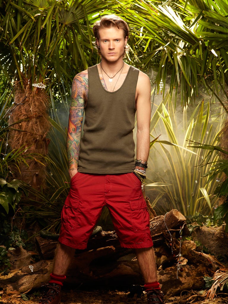 McFly's Dougie Poynter during his stint on I'm A Celebrity...