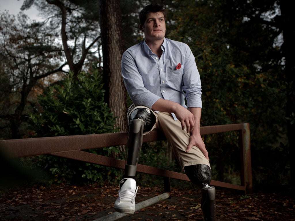 David Henson lost both legs while clearing bombs in Helmand province