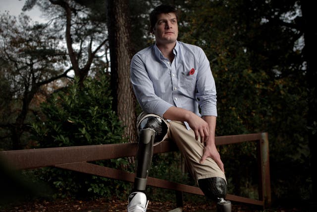 David Henson lost both legs while clearing bombs in Helmand province