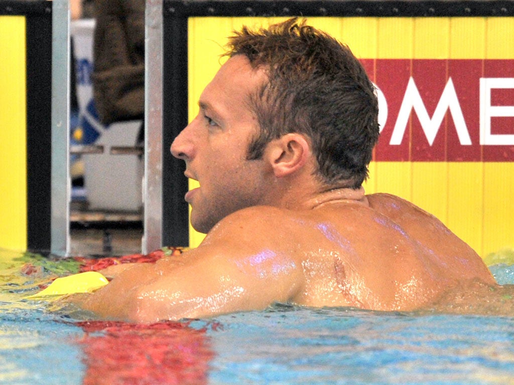 The five-time Olympic gold medallist, Ian Thorpe, failed to reach the final of the 100m freestyle at the Tokyo World Cup