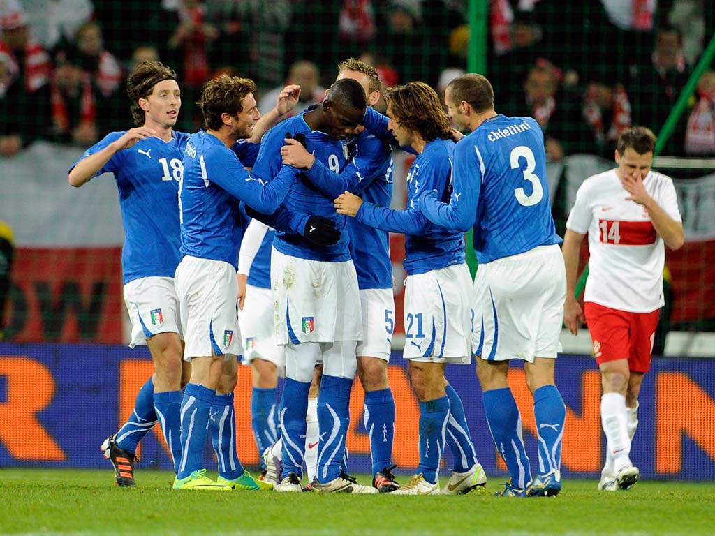 Balotelli scored one and created the other for Italy