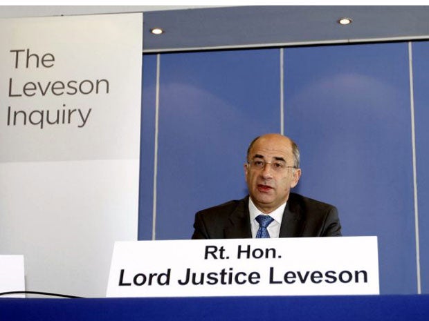 Lord Justice Leveson  stressed today that the freedom of the press was 'fundamental' to the UK's democracy and way of life