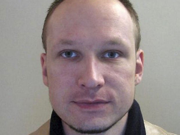 Anders Breivik appeared in court today