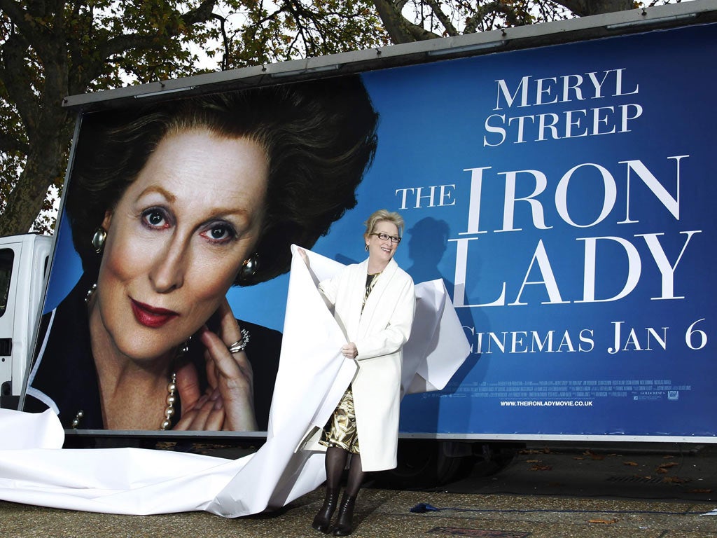 Streep plays Margaret Thatcher in Iron Lady