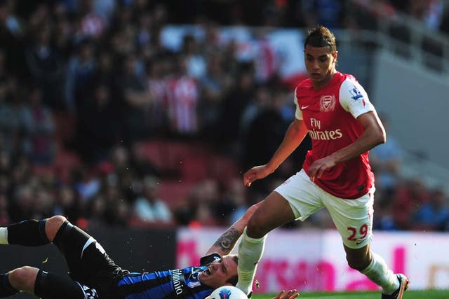 Marouane Chamakh joined Arsenal in 2010