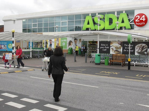 Asda said today that customers were shopping less frequently but spending more