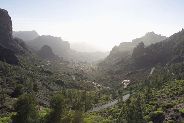 High life: undulating landscape in Gran Canaria