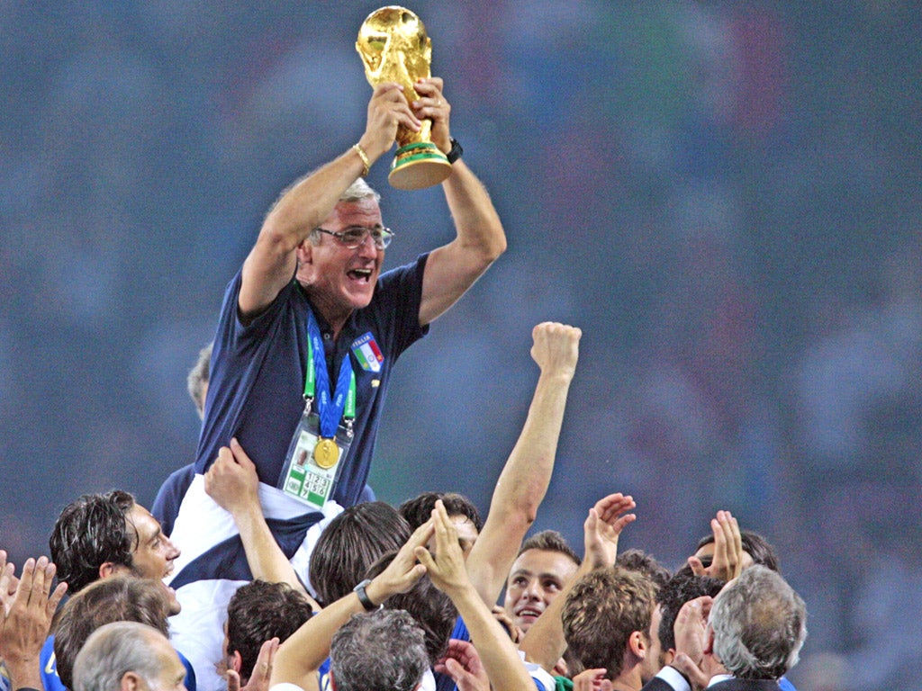 Marcello Lippi guided Italy to the 2006 World Cup