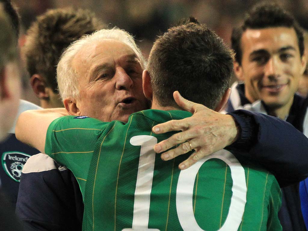 Trapattoni was delighted to see Ireland qualify