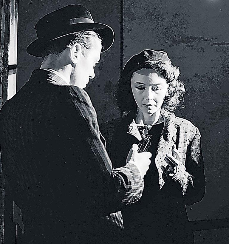 Gray with Richard Attenborough in 'Brighton Rock' at London's Garrick Theatre in 1943, her first big hit
