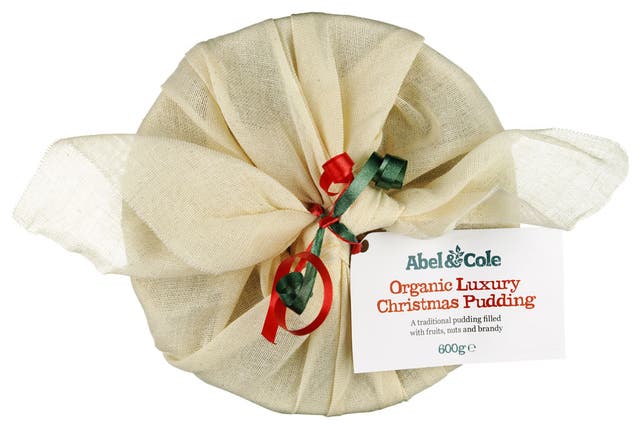ABEL & COLE ORGANIC LUXURY CHRISTMAS PUDDING

<p>14/20</p>

<p>From the porcelain bowl plopped a 'rather splendid' pudding with a 'nice matt surface' in mid-tan brown. The tasting panel liked its 'firm texture' with 'plenty of fruit and nuts' and the pleasingly 'restrained sweetness'. 'It stays together and you can really taste the fruit.' Unfortunately, it was 'not very spicy' though the label lists mixed spice, cinnamon and nutmeg. The replacement of beef suet by palm oil (somewhere between 4-7 per cent) in this 'traditional pudding' makes it 'suitable for vegetarians'. £15.99 (600g)</p>