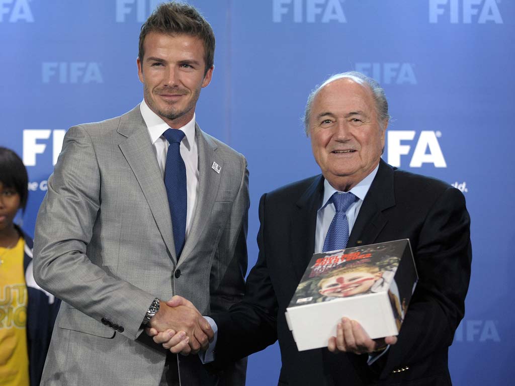 Beckham has joined the chorus of disapproval over Blatter's comments