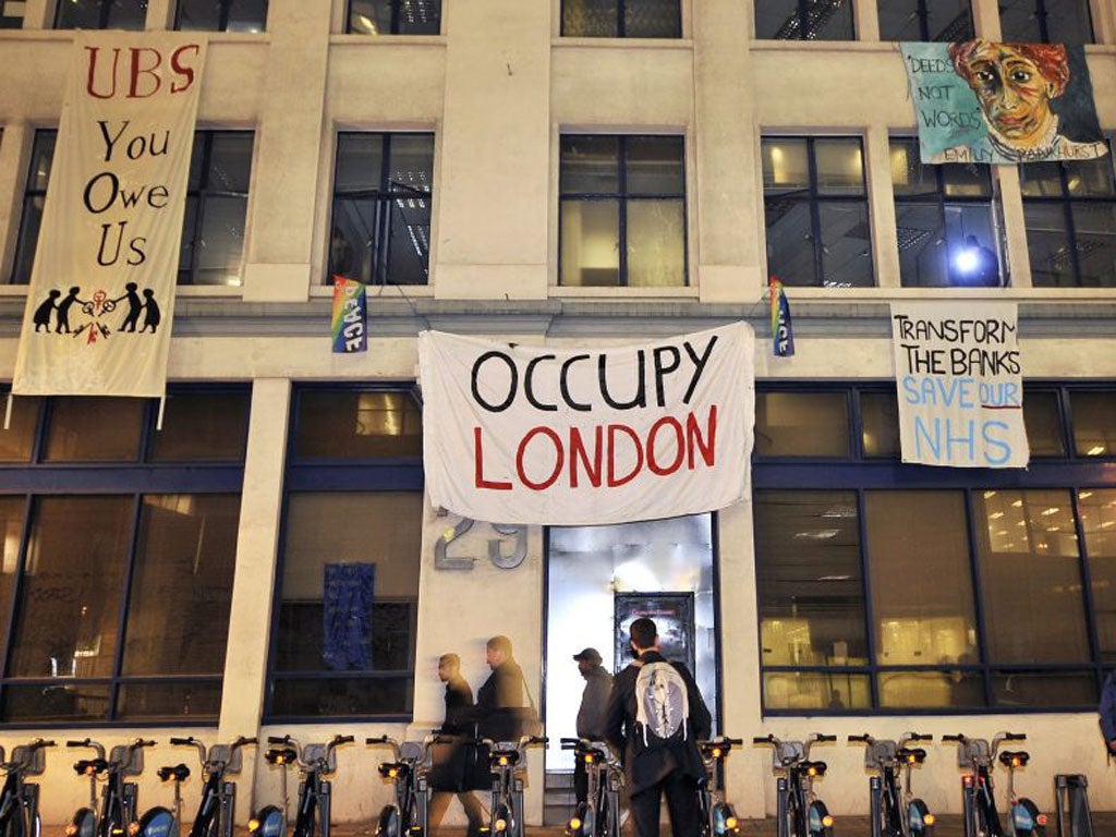Protesters occupying an empty UBS office complex are set to take their fight to remain to the Court of Appeal