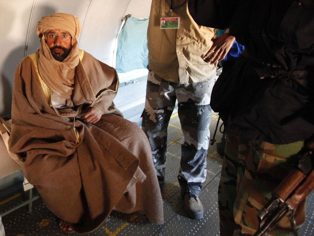 Saif al-Islam Gaddafi after his capture