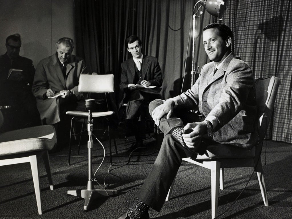 Basil D'Oliveira meets the press in 1967