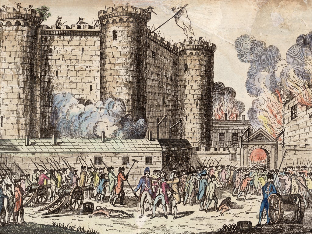 The storming of the Bastille on 14 July 1789, the birth of a new Europe
