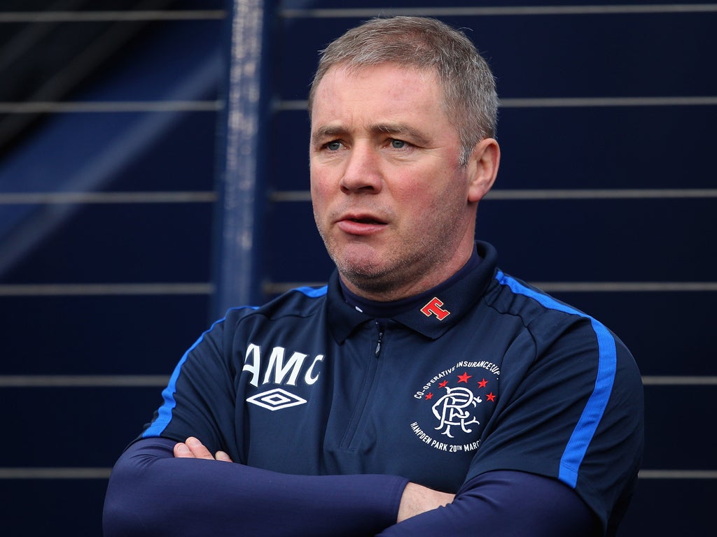 McCoist insists he has no fears about being able to raise his players for next week's Old Firm game despite their dreadful preparation for the clash against Celtic