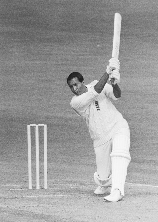 D'Oliveira in action for England against Australia at the Oval in 1968