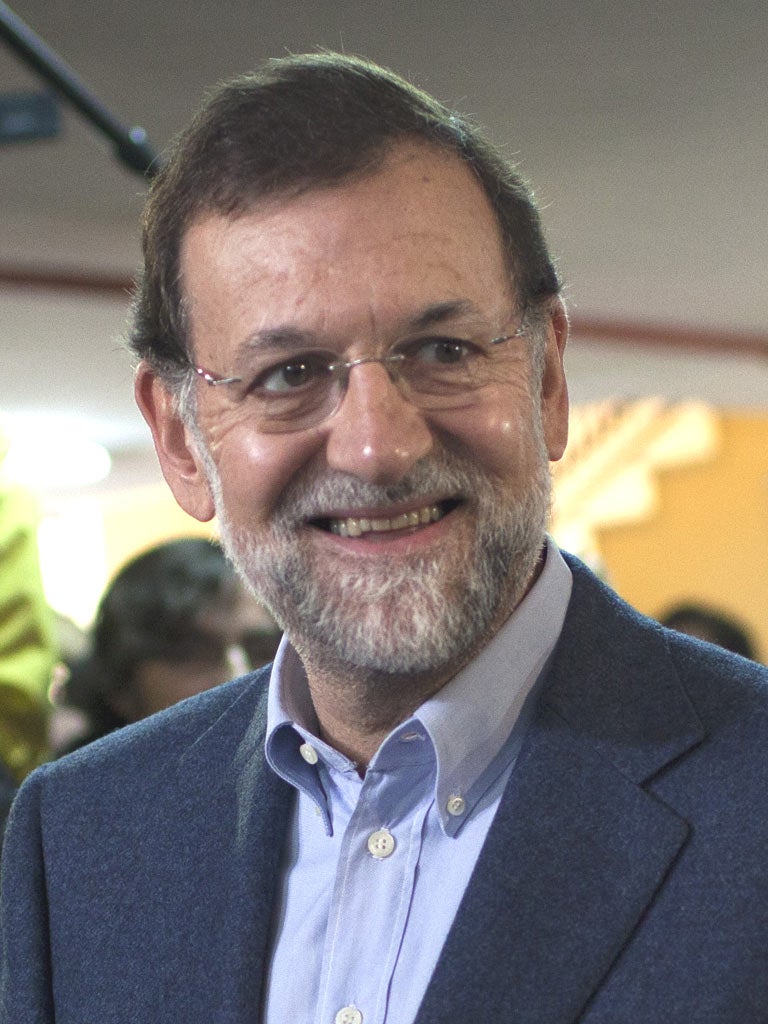 Mariano Rajoy: He is poised for victory despite lack of clarity
over his plans for the economy