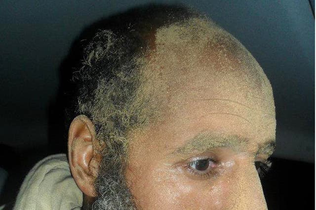Saifal-Islam after he was captured near the Niger border and flown north to Zintan. His captors said he felt defeated, and he was also badly wounded, with his fingers damaged during a previous clash