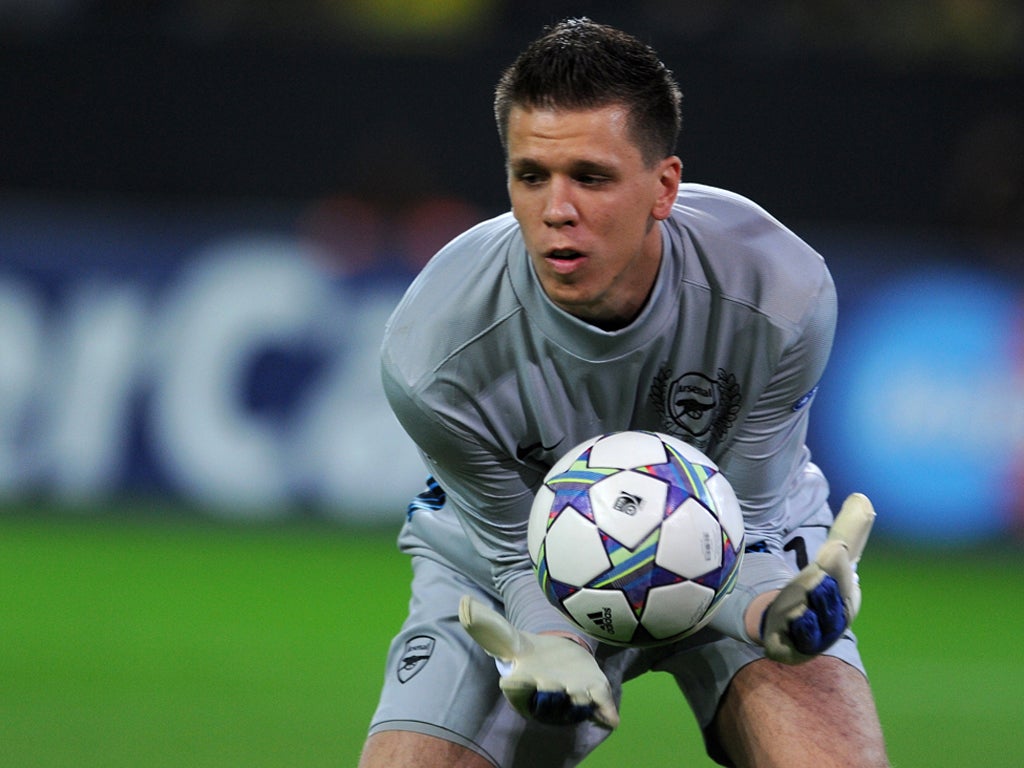 Szczesny has exuded confidence in a difficult period for Arsenal