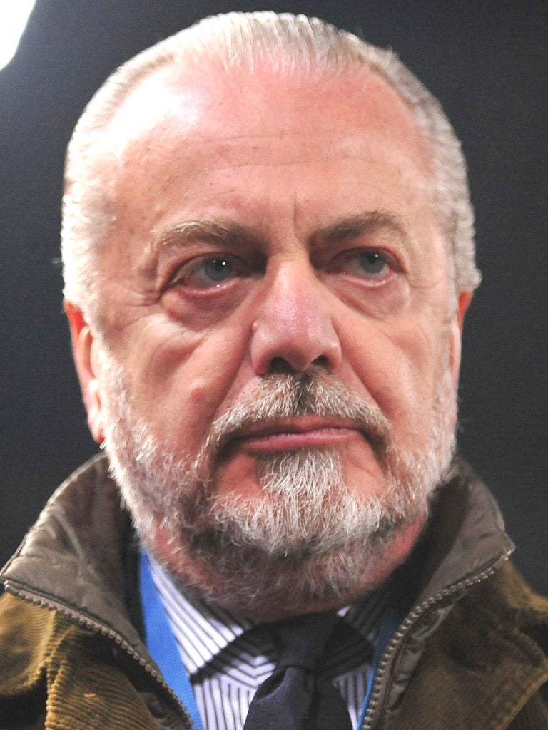 Napoli president, Aurelio De Laurentiis