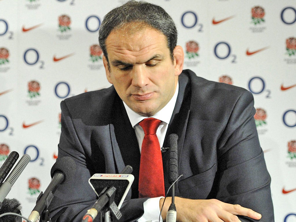 A player quoted in the report said that Martin Johnson was 'too loyal'