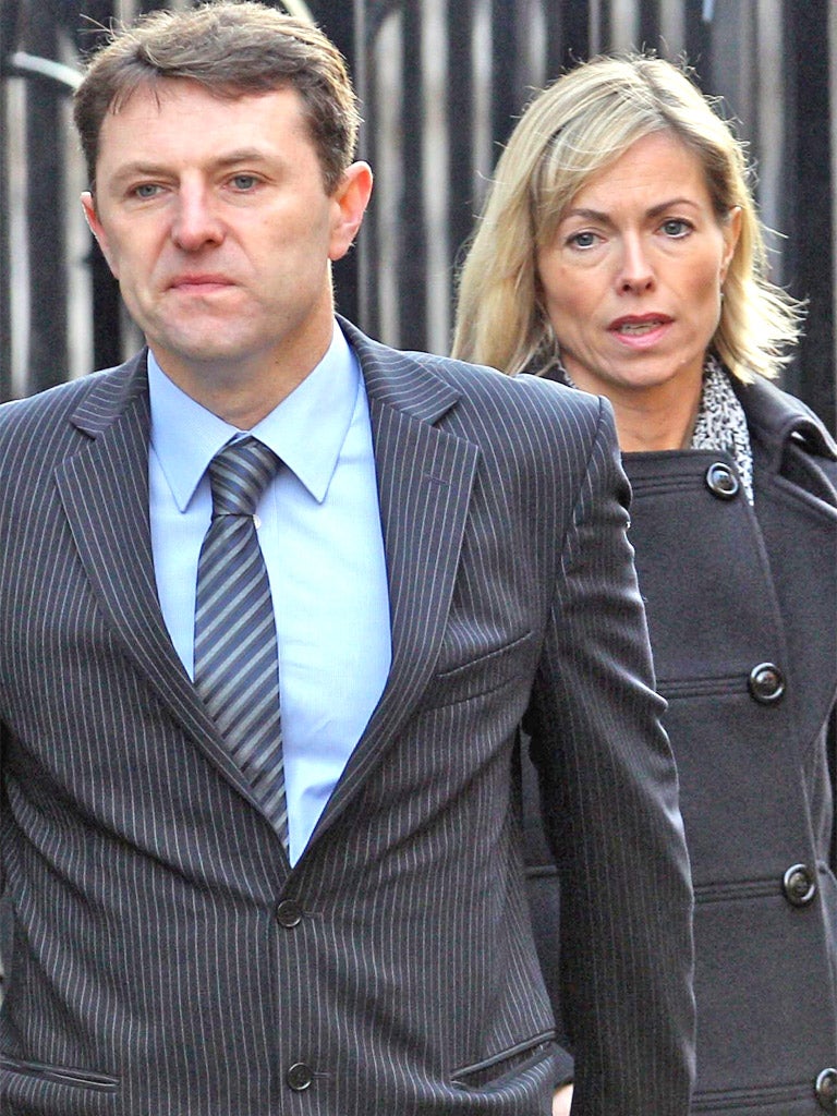 Gerry and Kate McCann arrive at the Leveson Inquiry yesterday