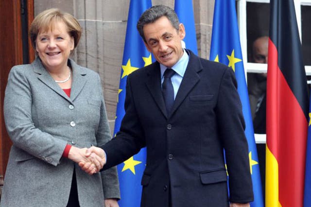 Angela Merkel and Nicolas Sarkozy met today in Strasbourg
