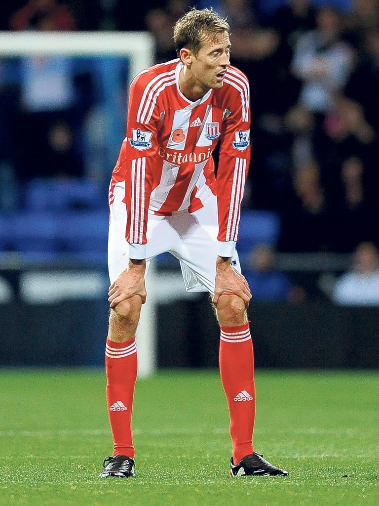 Peter Crouch has not been helped by how top-flight sides have wised up to Stoke’s style