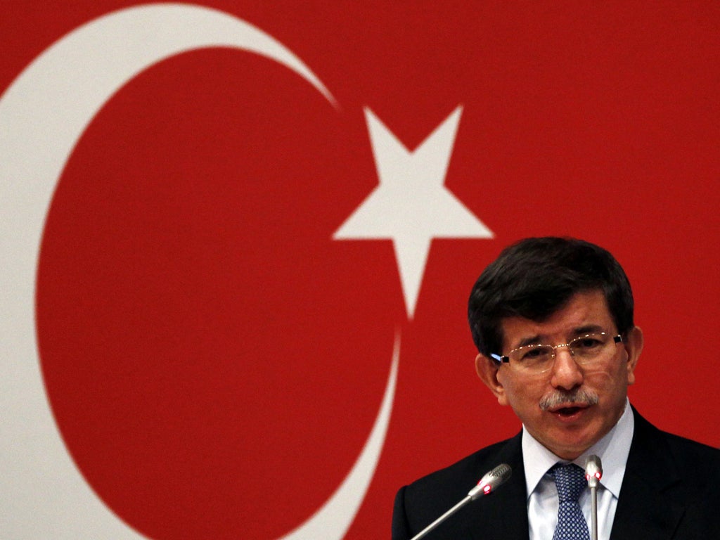 Ahmet Davutoglu, Turkey’s Foreign Minister, said the country could no longer tolerate the bloodshed