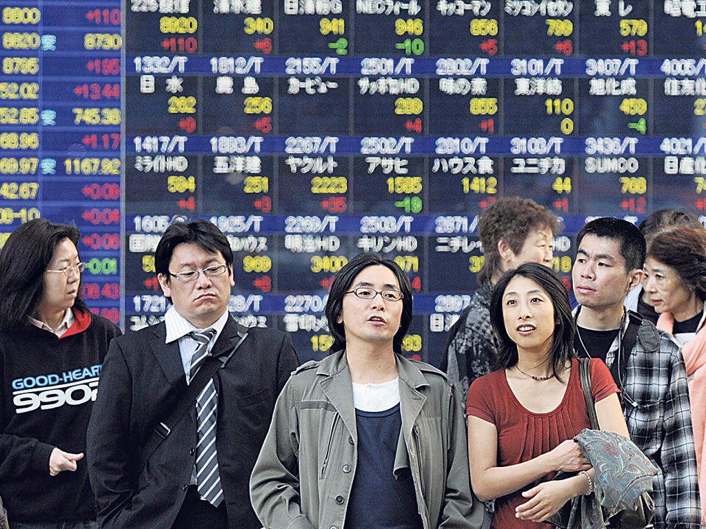 A stock market board in Tokyo this month: there is now good reason to take a second look at Japan