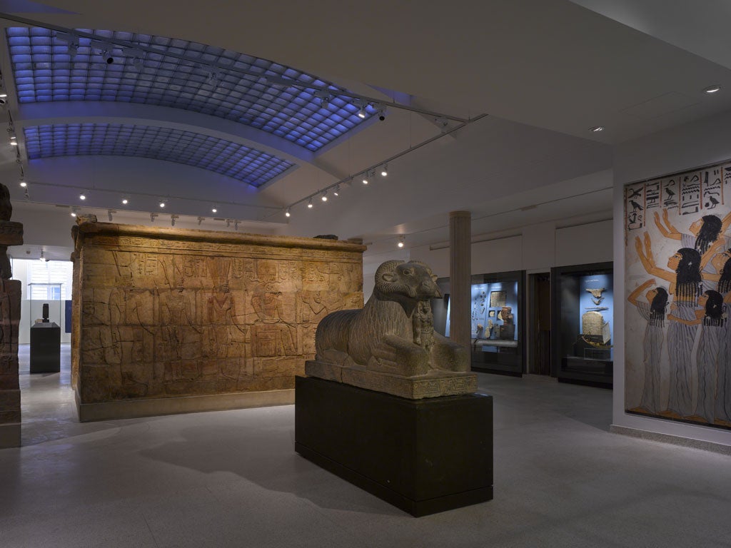 The new Egyptian gallery at the Ashmolean Museum