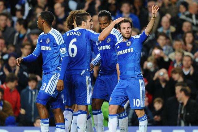 Juan Mata (right) is establishing himself as a player whose importance at Chelsea rivals John Terry’s and Frank Lampard’s 