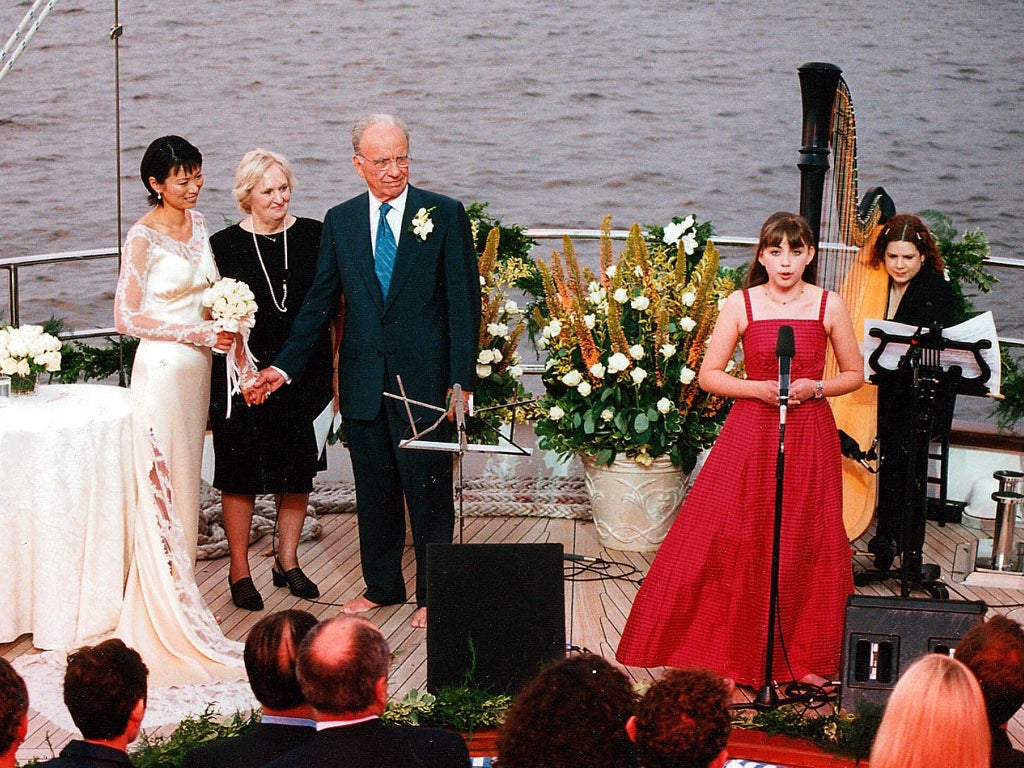 Charlotte Church singing at Rupert Murdoch's wedding in 1999, aged 13