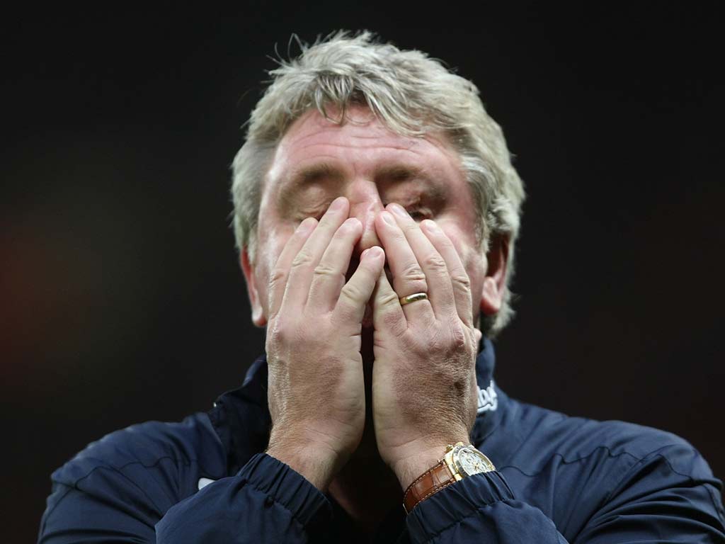 November 30 - Steve Bruce (Sunderland) The former Manchester United defender became the first managerial casualty of the season when he was shown the exit at the Stadium of Light. Bruce joined Sunderland from Wigan in 2009 but despite heavy i
