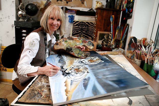 Brush with fame: Pollyanna in her studio