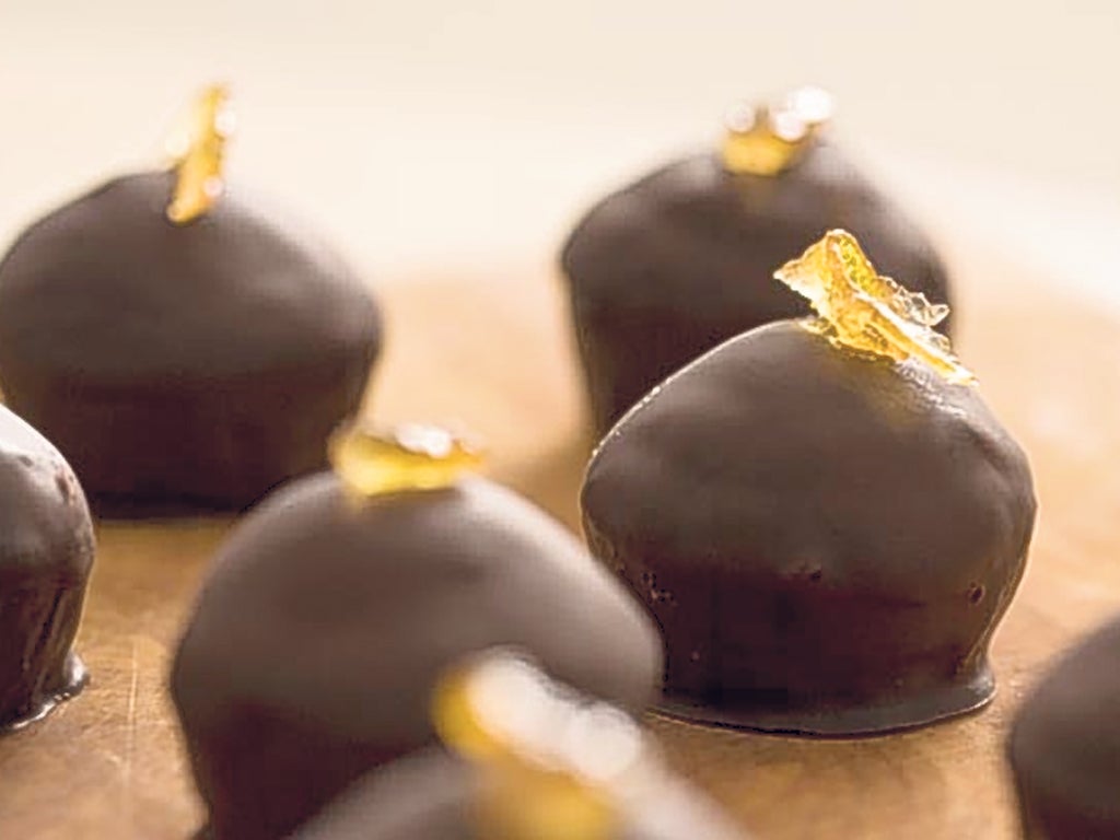 Homemade jaffa cakes to a recipe created by Michelin-starred chef Marcus Wareing