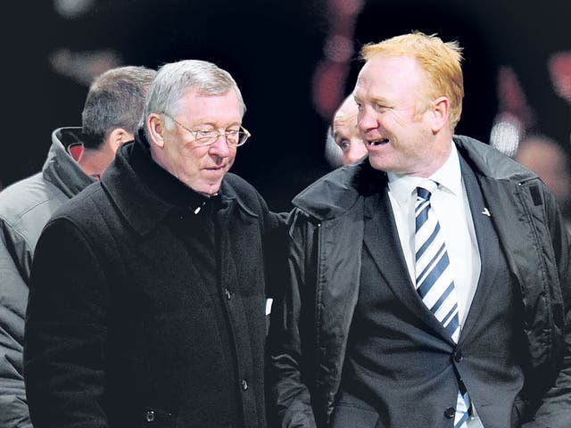 Alex McLeish will come face to face today with Alex Ferguson, his mentor at Aberdeen