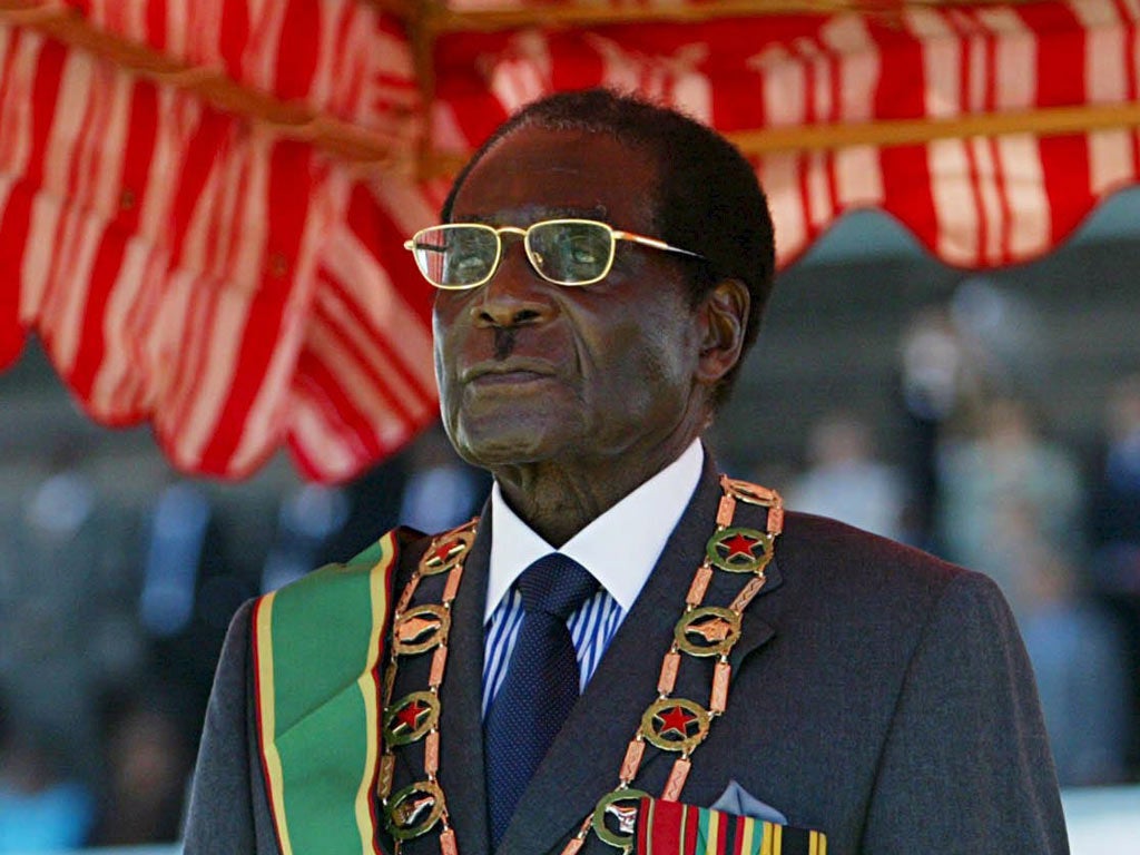 The ad features an actor as the authoritarian
President of Zimbabwe, Robert Mugabe