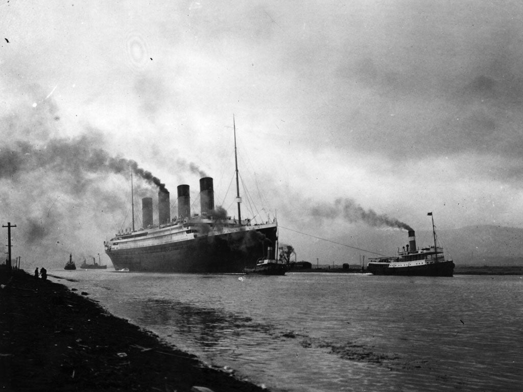 Titanic leaves Belfast for sea trials before her disastrous maiden voyage